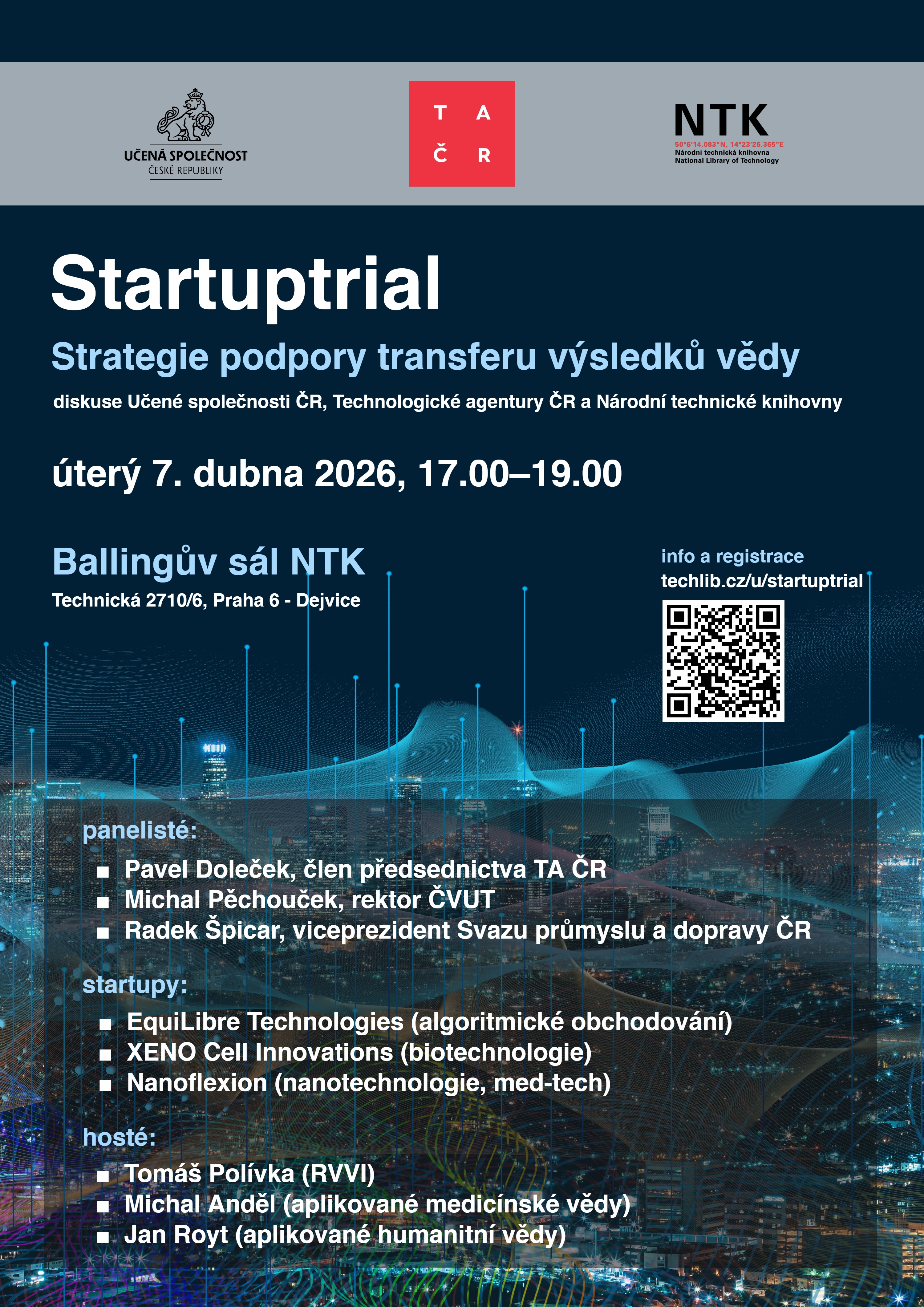 Plak&aacute;t k akci Startuptrial 2026