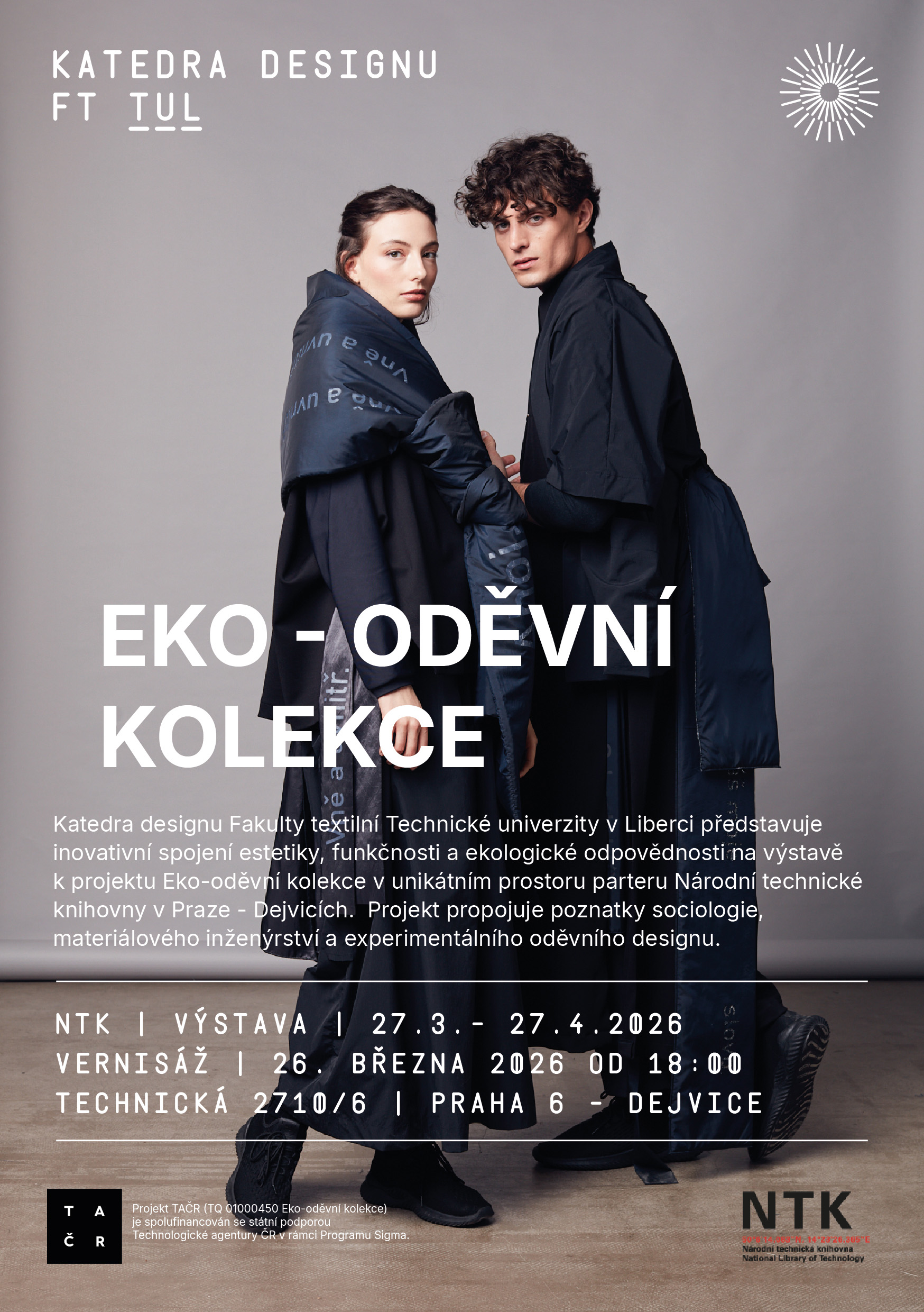 Plakát k výstavě Eko-oděvní kolekce